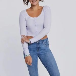 NWT Sundown by Splendid Lavender Waffle Knit Sz XS